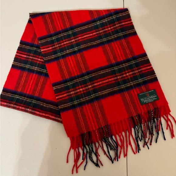 Johnston of Elgin The Scotch House Cashmere Wool Plaid Scarf Holiday - Picture 4 of 9
